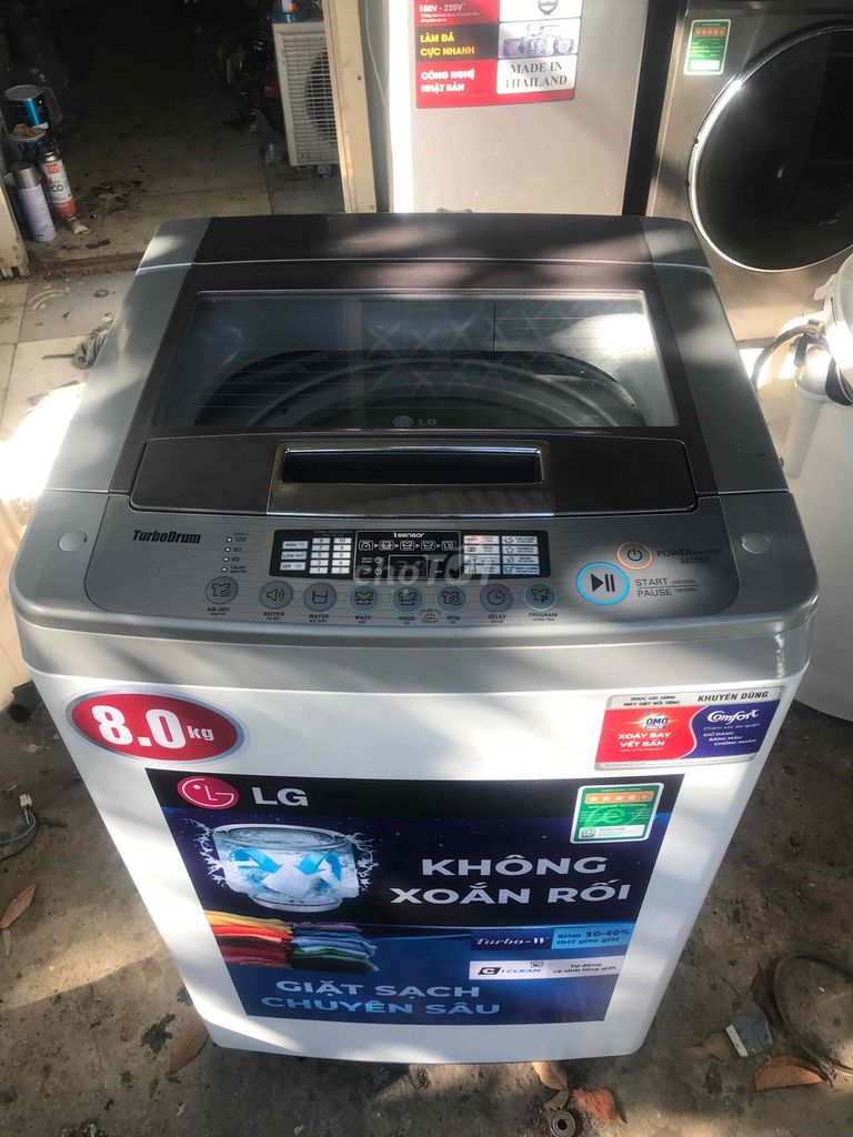 Máy giặt LG 8 kg Xám, Trắng cũ