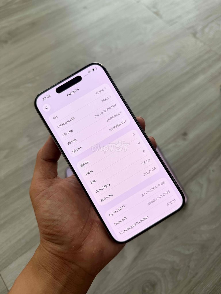 Фото 2: Apple iPhone 15 Pro Max 256GB Серый, заменён экран