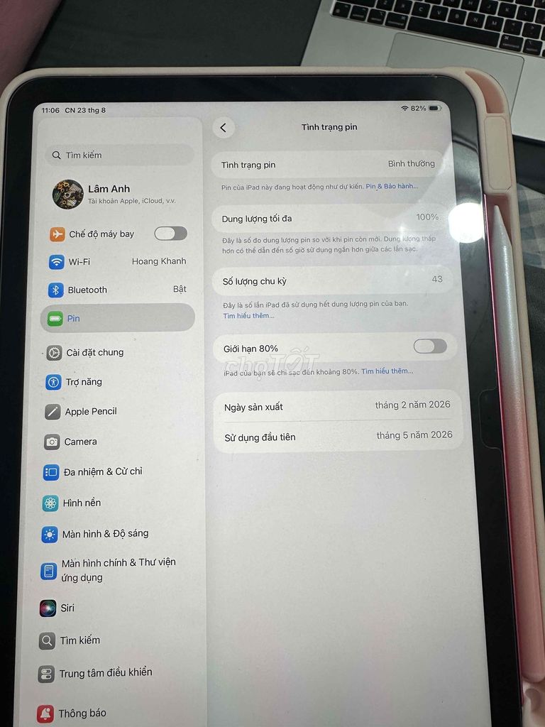 Apple iPad Gen 11 A16 Розовый LL/A, батарея 100%