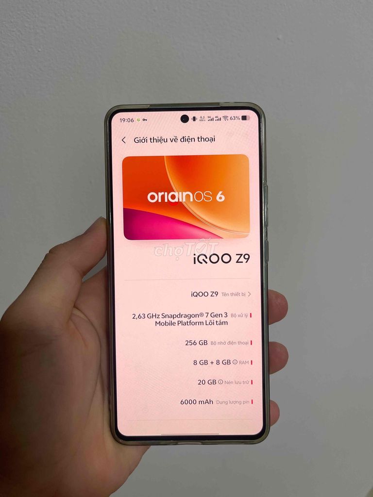 IQOO Z9 16GB 256GB синий