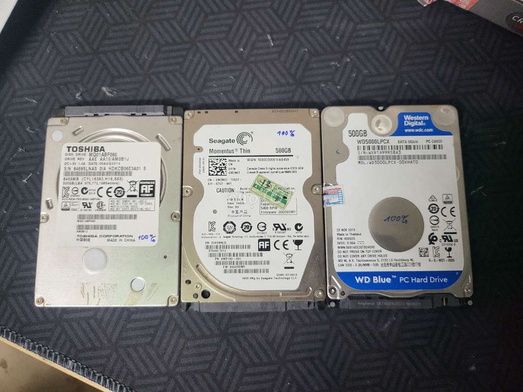 Жесткий диск HDD 500GB 2.5 дюйма разных брендов