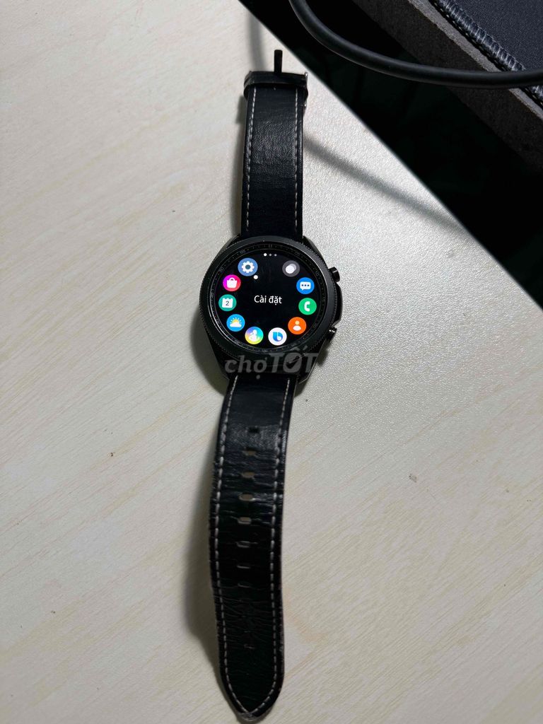 Samsung Galaxy Watch 3 Кожаный ремешок черный