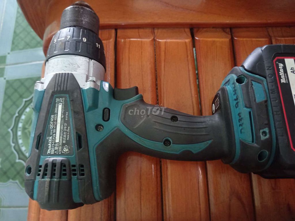 Дрель Makita DDF458 18V Черно-синяя