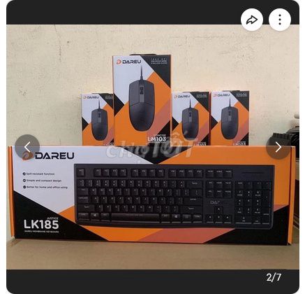 Фото 3: 👉💔Комплект клавиатура+мышь VP DAREU LM103+DAREU LK185