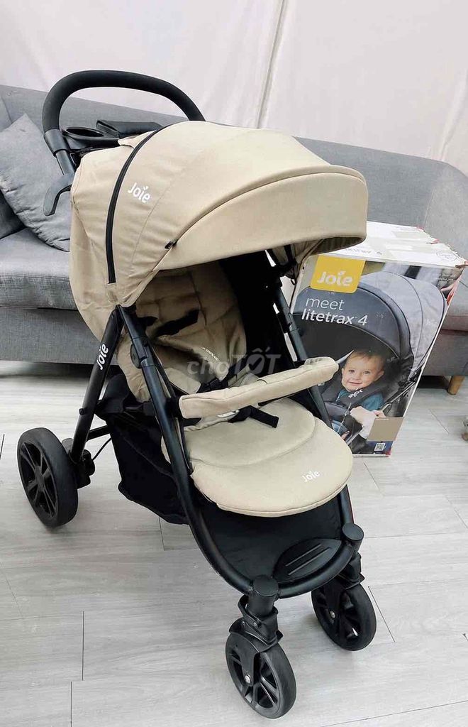 Коляска Joie Meet Litetrax 4, цвет бежевый