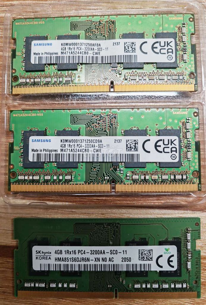 Фото 2: RAM Laptop Samsung DDR4 4GB 3200MHz