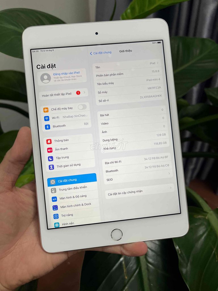 Фото 2: Apple iPad mini 4 128GB серебристый, состояние 99%