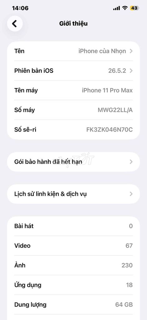 Apple iPhone 11 Pro Max 64GB