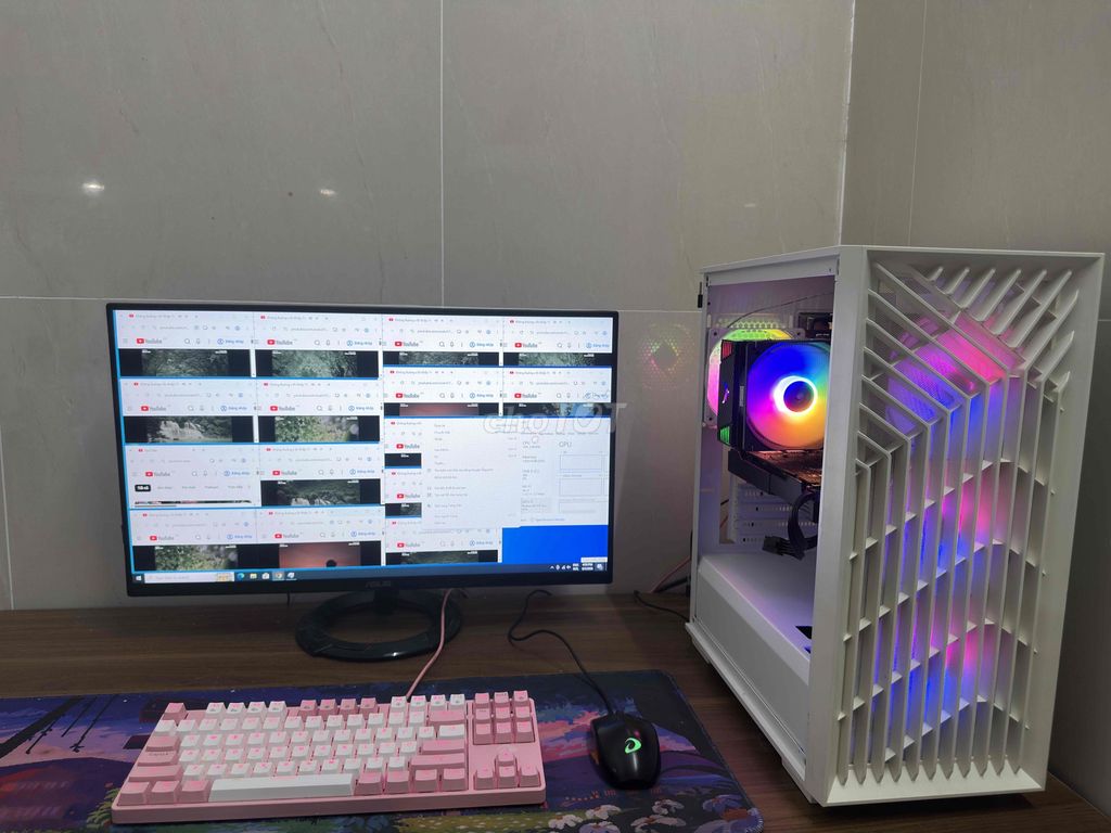 Huananzhi 2680V4 64GB GTX 1070ti 8GB Белый