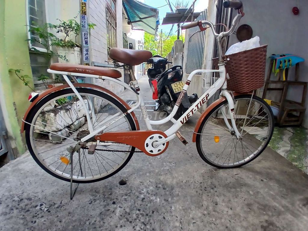 Велосипед VIET-TIEP белый, коричневый