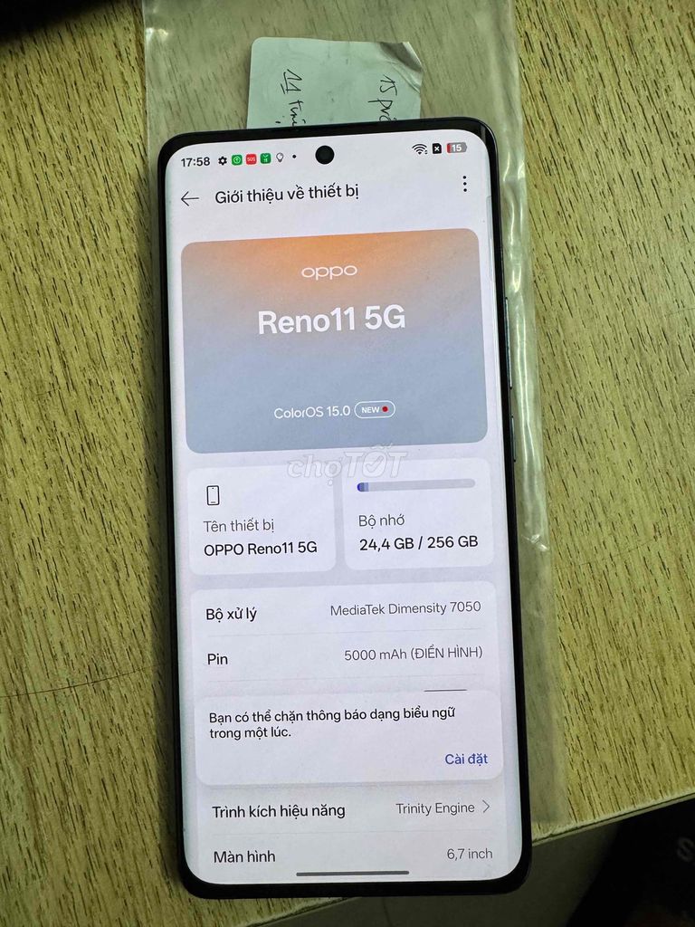 Фото 3: Oppo Reno11 5G Серый как новый