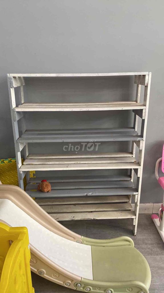 Tủ gỗ 1m3x1m Trắng, Xám