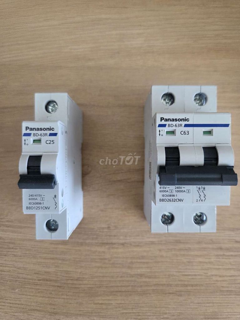 Автомат CB Panasonic 63A 2P, 25A 1P Новый