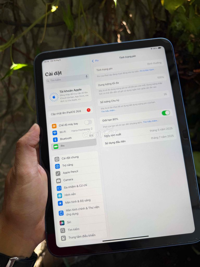 Фото 3: iPad (A16) Gen 11 128GB Синий как новый, батарея 100%
