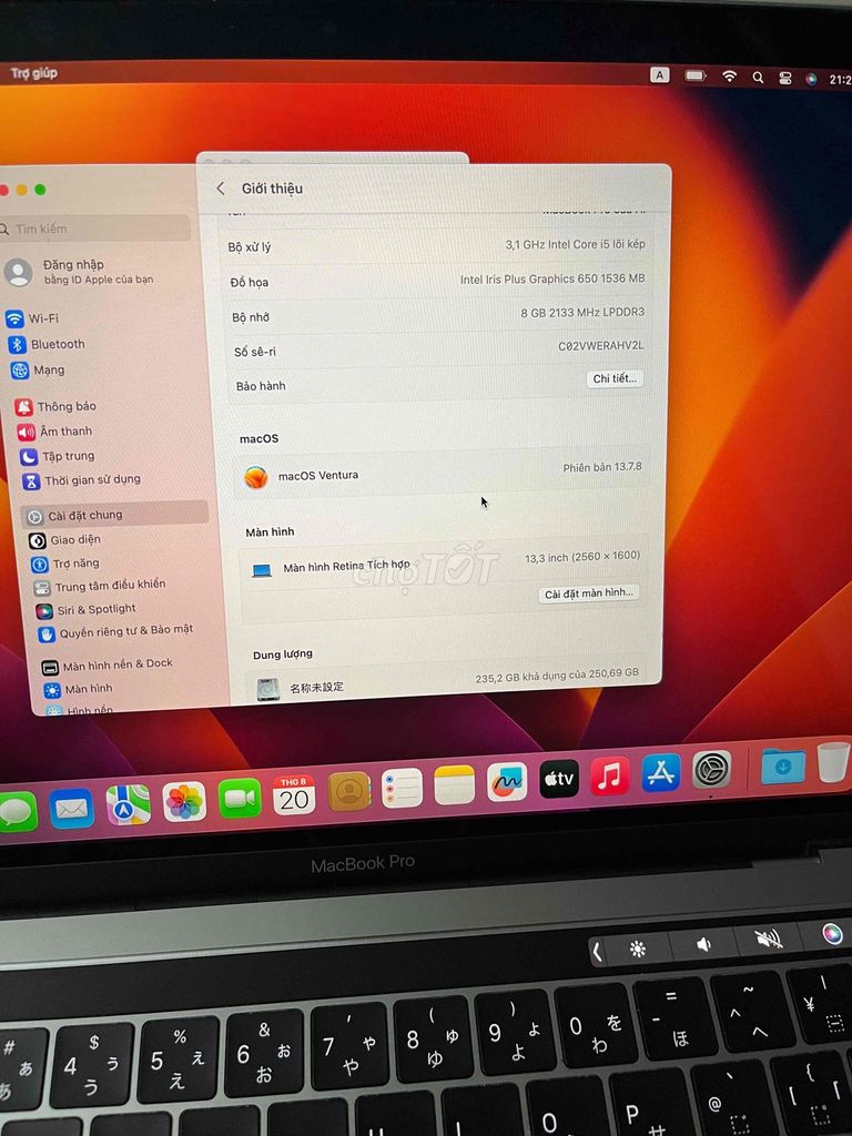 Фото 3: Macbook Pro 2017 i5 8GB/256GB Серый