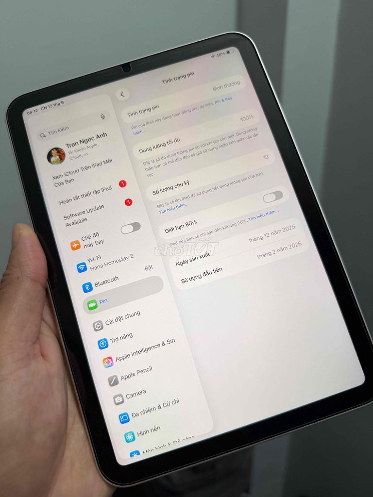 Фото 3: iPad mini 7 128GB Starlight VNA Новый, как с иголочки, полный комплект