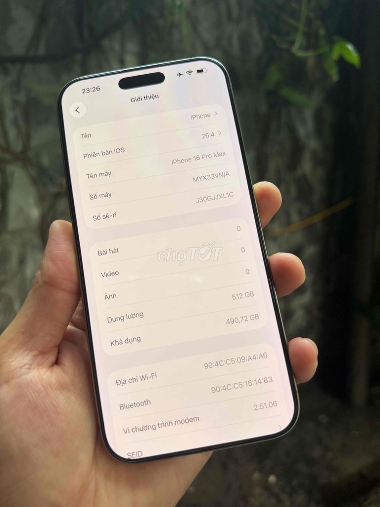 Фото 2: IPHONE 16 Pro Max 512G VNA🇻🇳 Keng Zin Áp