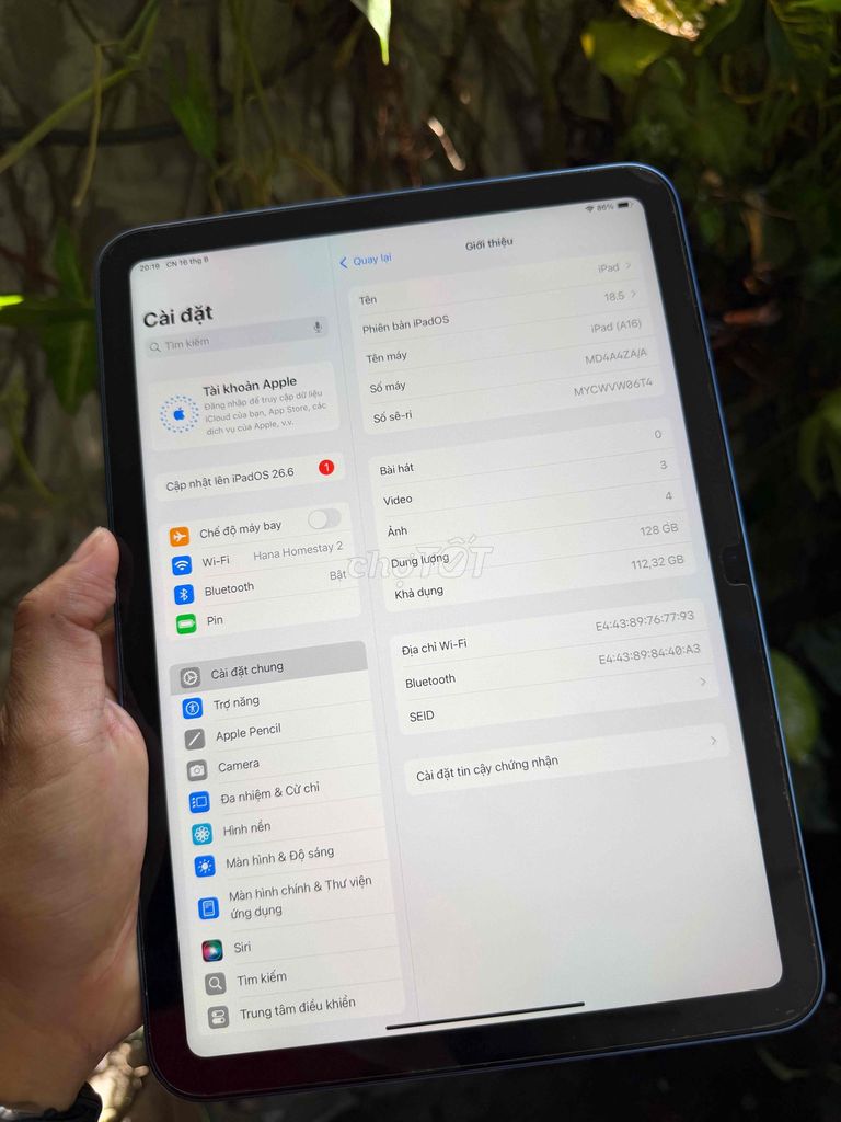 Фото 2: iPad (A16) Gen 11 128GB Синий как новый, батарея 100%