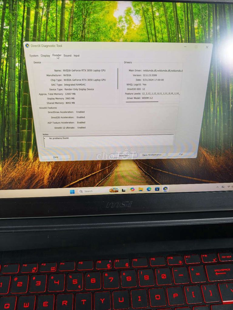 Фото 3: MSI Gaming Laptop i7-11800H RTX 3050 16G/512G 15.6