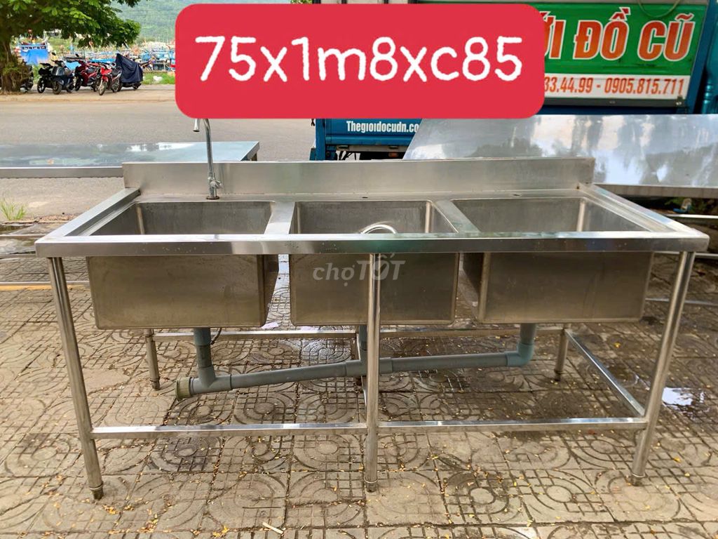 Нержавеющая мойка для посуды 75x1m8x85