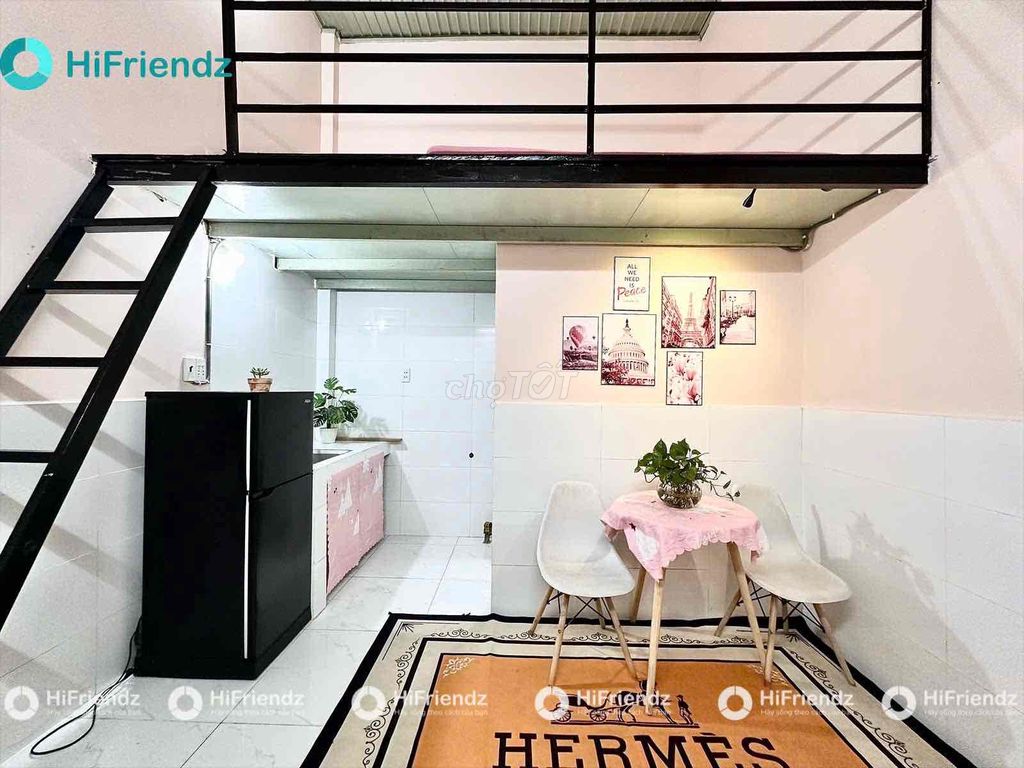 Сдаётся DUPLEX с высоким антресольным этажом рядом с Университетом промышленности, Văn Lang, NTTU