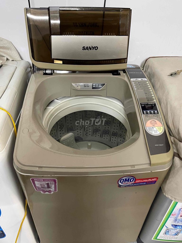 Фото 2: Стиральная машина Sanyo 8 кг, коричневая, б/у