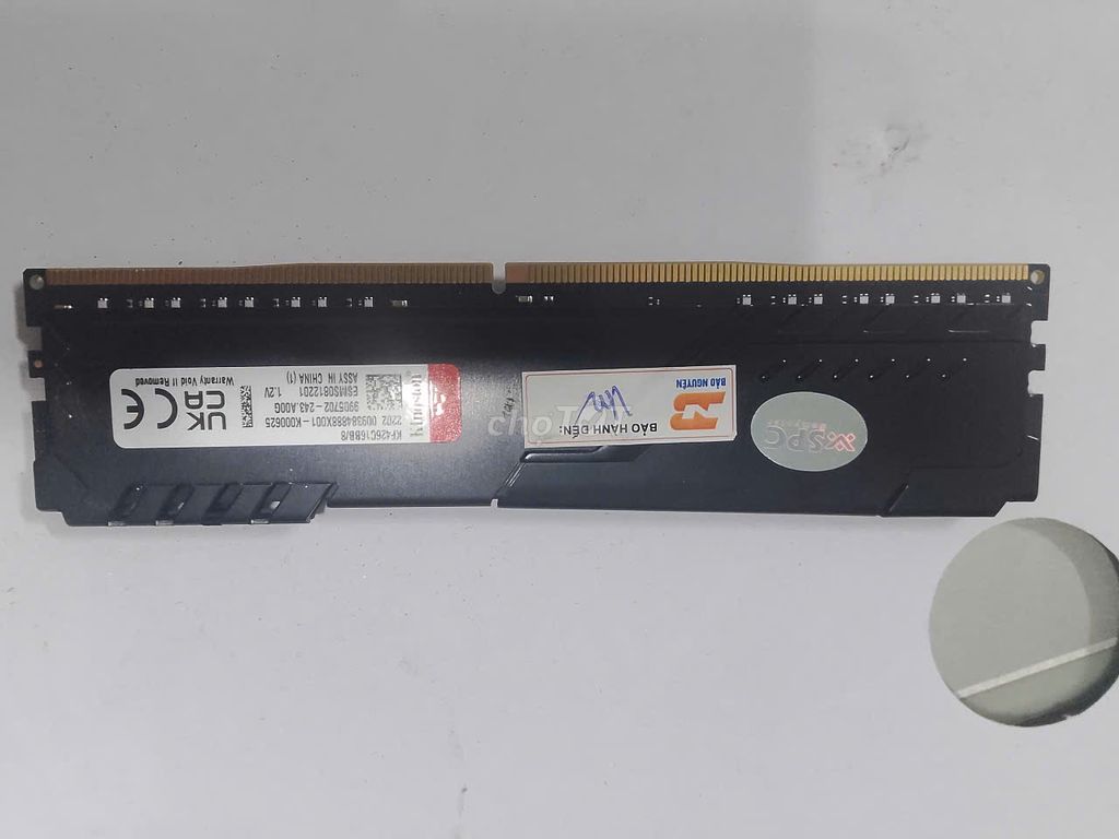 RAM Kingston Fury 8GB DDR4 2600MHz Черный