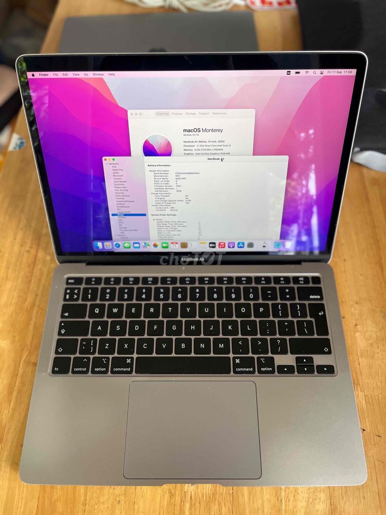 Apple MacBook Air 2020 i3 13 дюймов 8GB/256GB серый