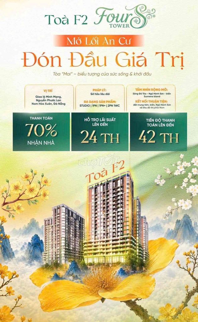 Фото 3: 🔥 F2 FOUR TOWER – 70% NHẬN NHÀ | HỖ TRỢ LÃI SUẤT 24 THÁNG