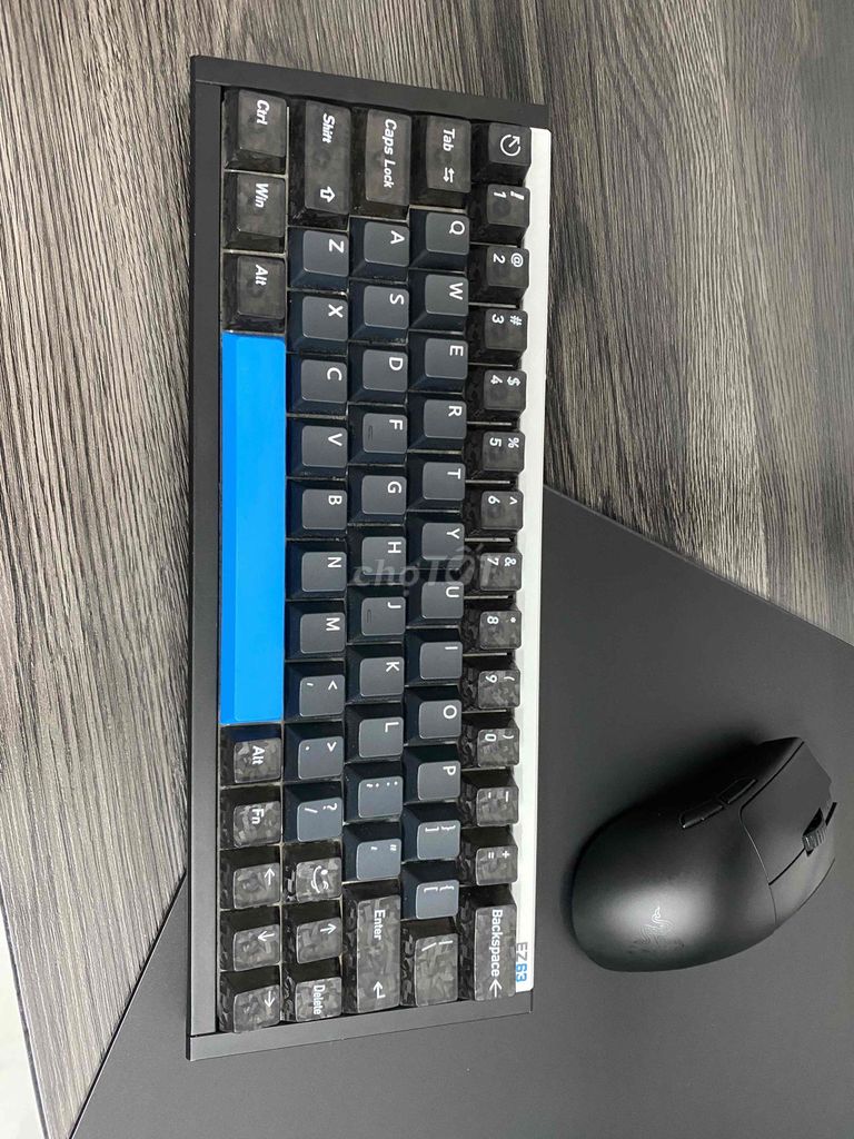 Bàn phím cơ IQUNIX EZ63 Nhôm Đen, Xanh