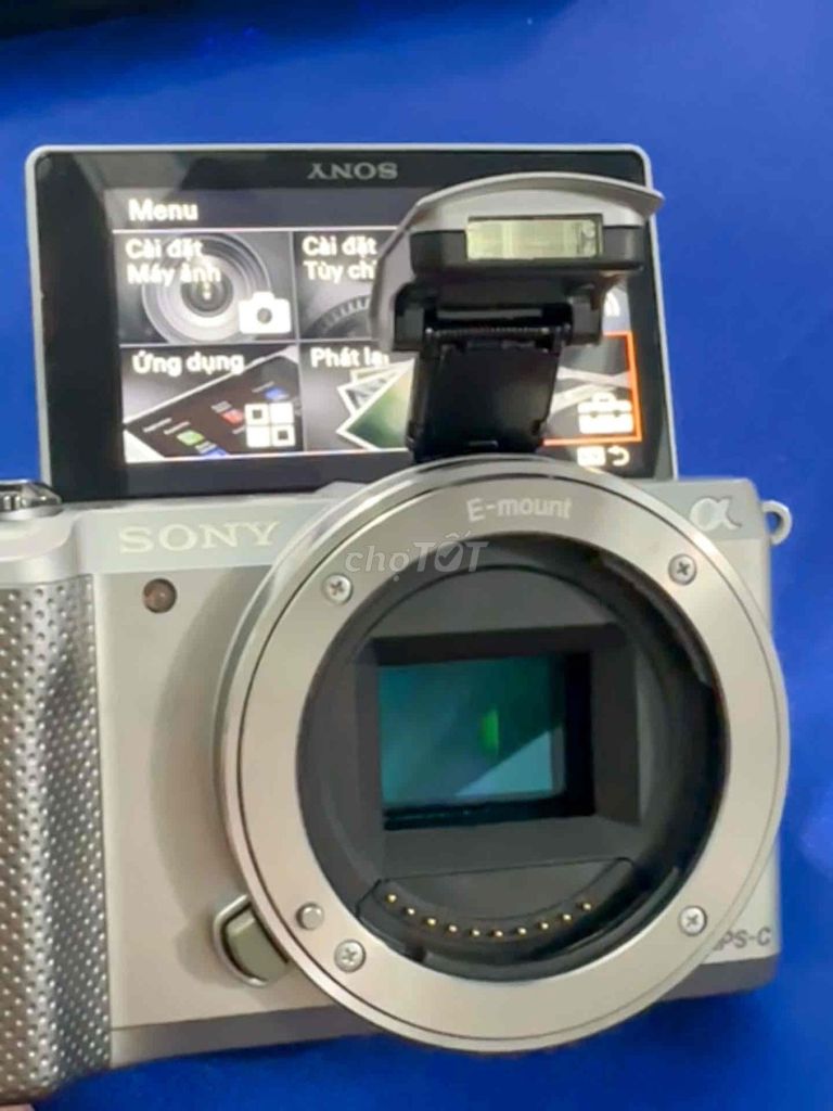 Фото 3: Фотоаппарат Sony A5000 серебристый 20 МП с поворотным экраном