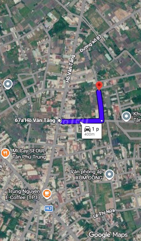 Фото 2: Участок во 2-м переулке Хо Ван Танг, площадь 142,5 м², полностью жилая земля, коммуна Тан Фу Чунг