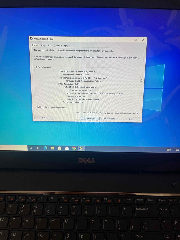 Фото 2: Dell Inspiron N7110 i3 8GB Windows 10 Pro черный