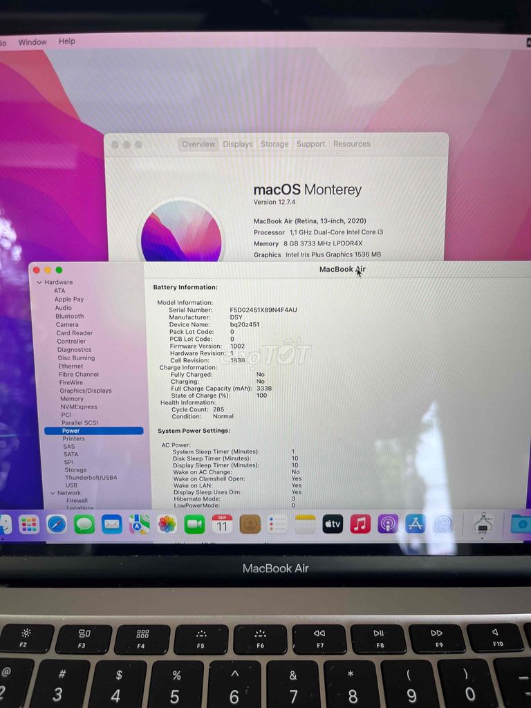 Фото 3: Apple MacBook Air 2020 i3 13 дюймов 8GB/256GB серый