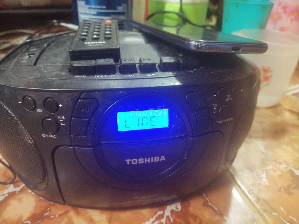 Кассетная мини-система Toshiba Black CD, AUX, FM