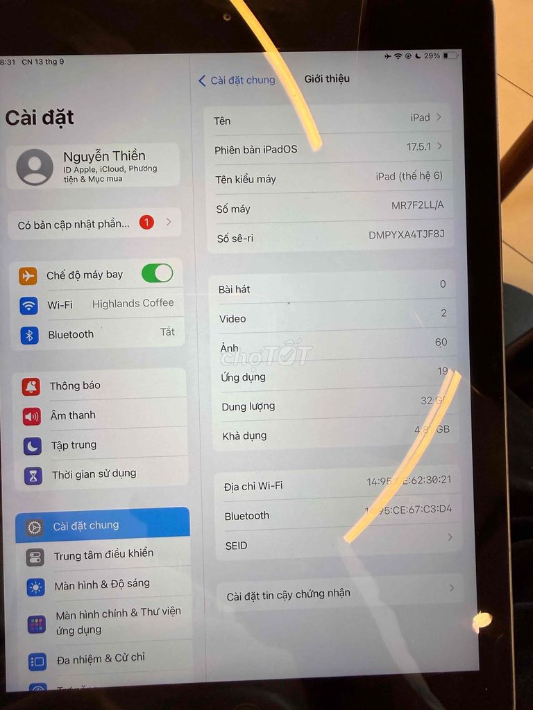 Apple iPad Gen 6 Wi-Fi 32GB Серый