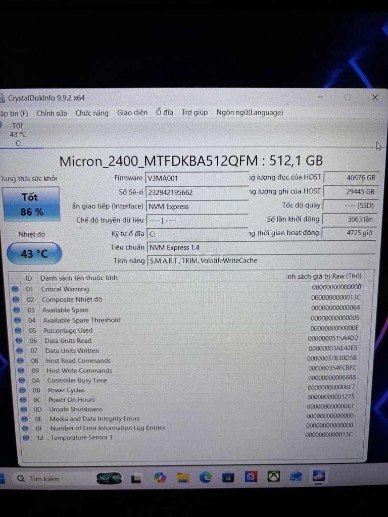 Фото 3: SSD Micron 2400 Gen 4x4 512GB