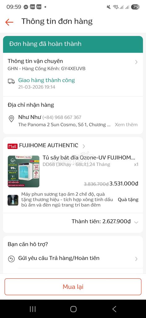Сушилка для посуды FUJIHOME DD68 Белая 68 литров Ozone-UV