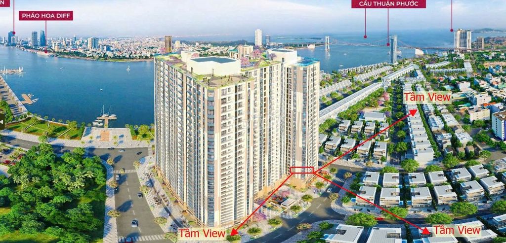 Только одна квартира 2 спальни по цене 55 млн/м2 в Peninsula на реке Хан