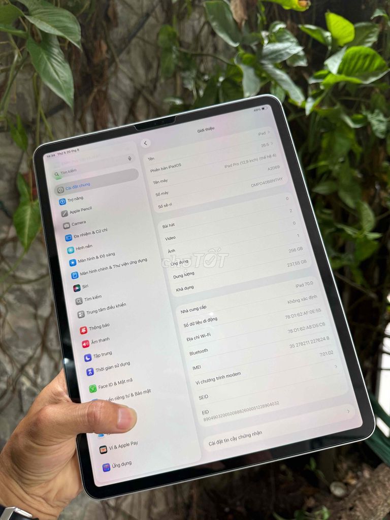 Фото 2: iPad Pro 2020 Wifi + 4G 12.9 inch 256GB Silver