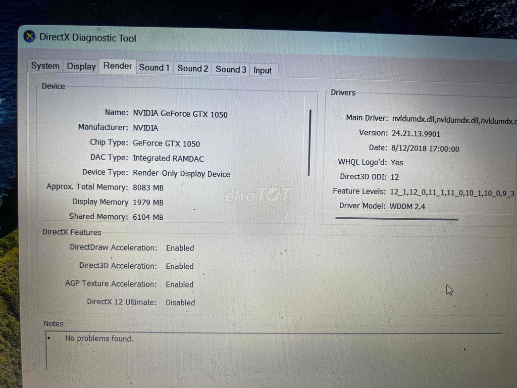 MSI laptop i7-7700HQ 12GB/128GB SSD 1TB HDD GTX 10