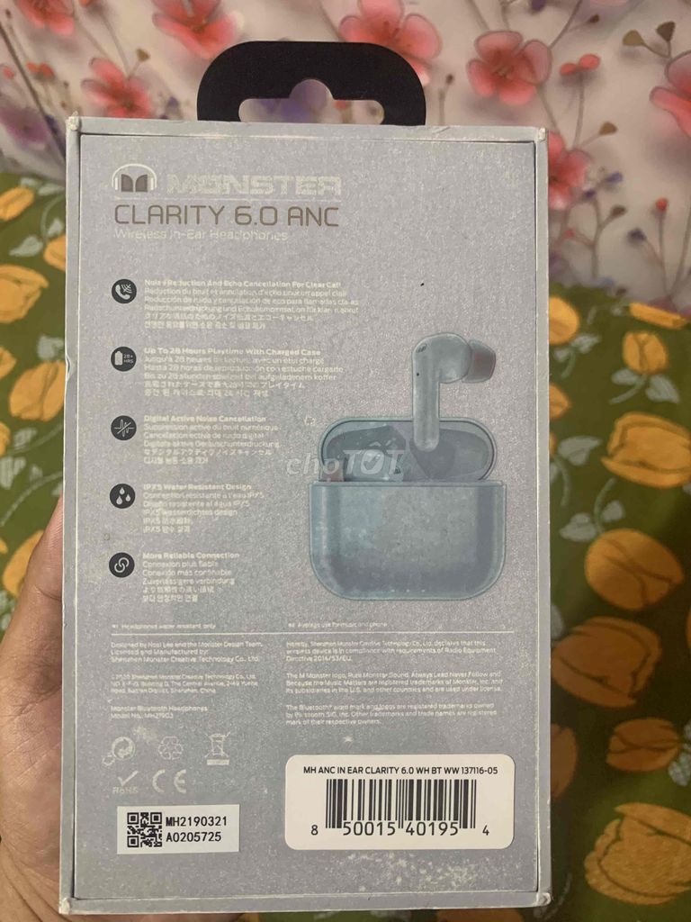 Беспроводные наушники Monster Clarity 6.0 ANC, белые