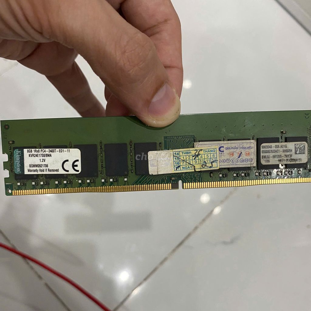 RAM Kingston DDR4 ECC 8GB 2400MHz серверная