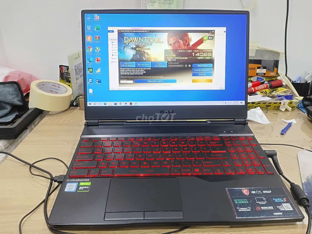 MSI GL65 i7-10750H 15.6 inch 16GB/256GB GTX 1660Ti
