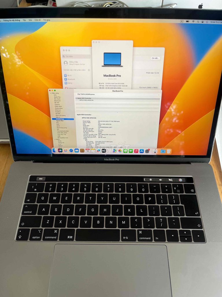 Фото 2: MacBook Pro 2018 15 inch i9 Ram 32GB Ssd 512GB
