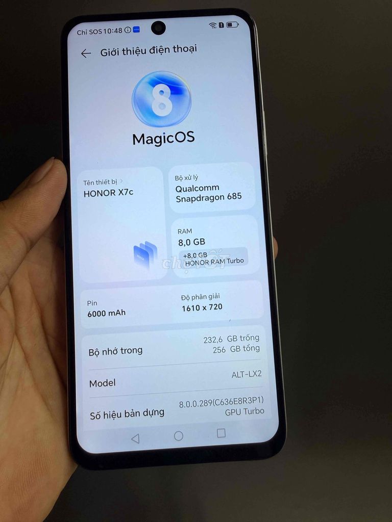 Honor X7c Ram 8/256GB