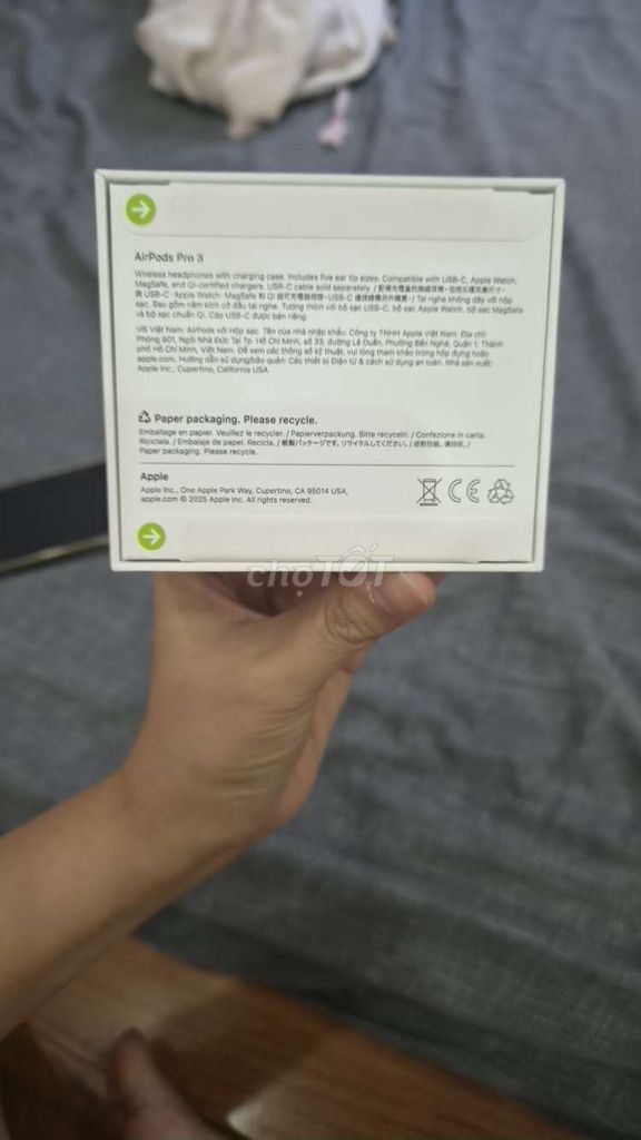 Наушники Bluetooth Apple AirPods Pro 3 с шумоподавлением