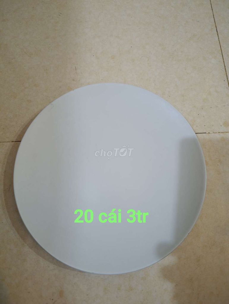 Белые фарфоровые тарелки Minimalist, 20 шт.