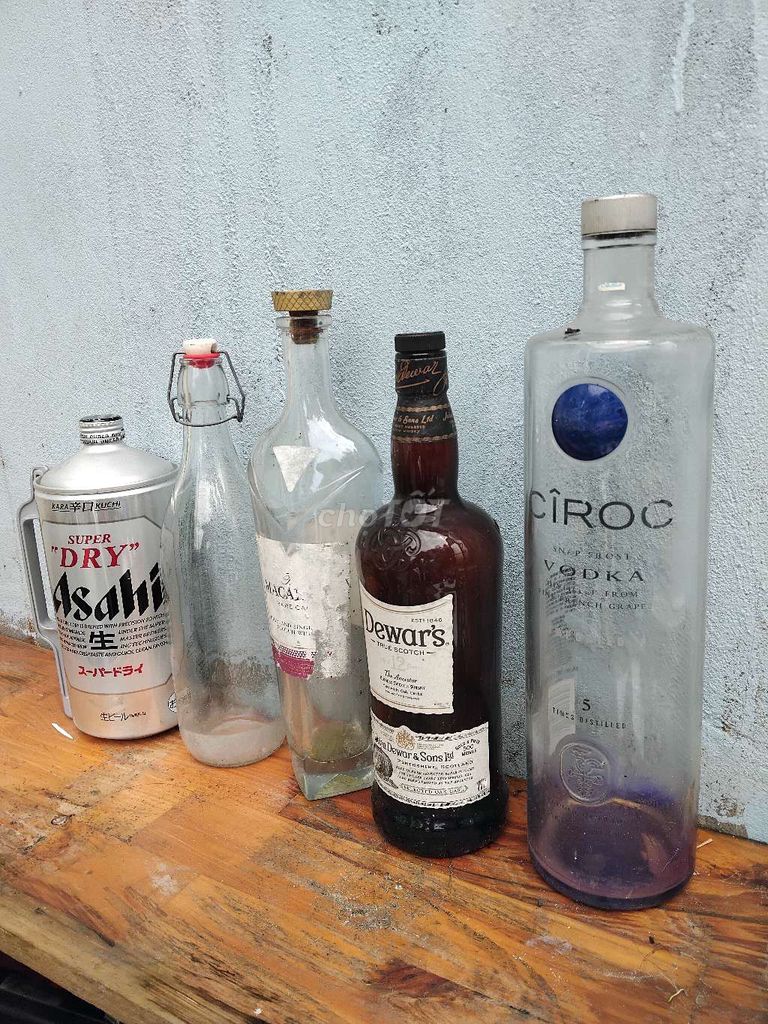 Бутылки Asahi Macallan Dewars Ciroc стеклянные