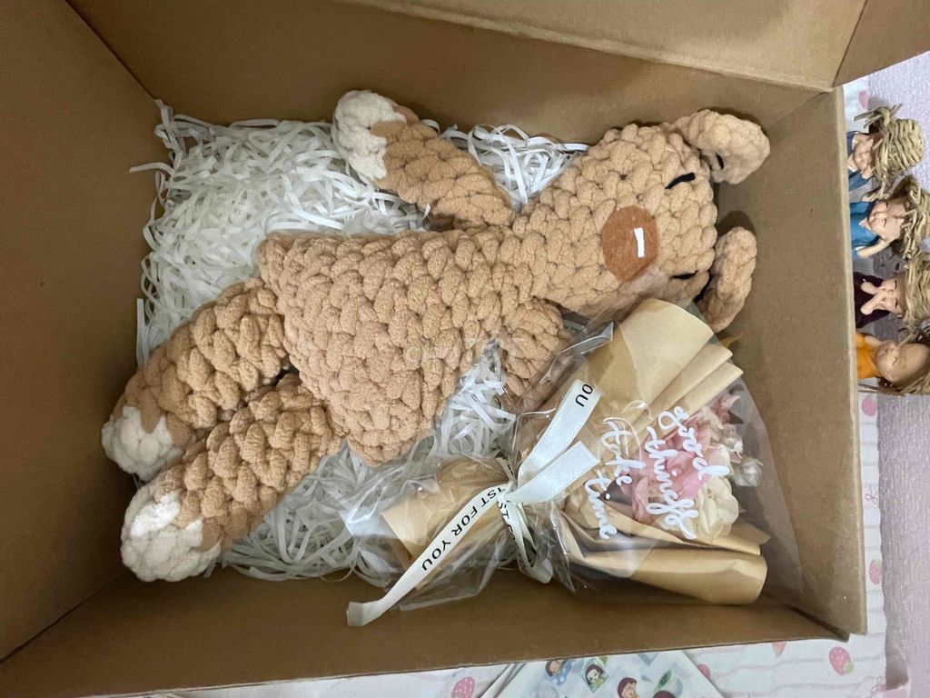 Мягкая игрушка из коричневой шерсти